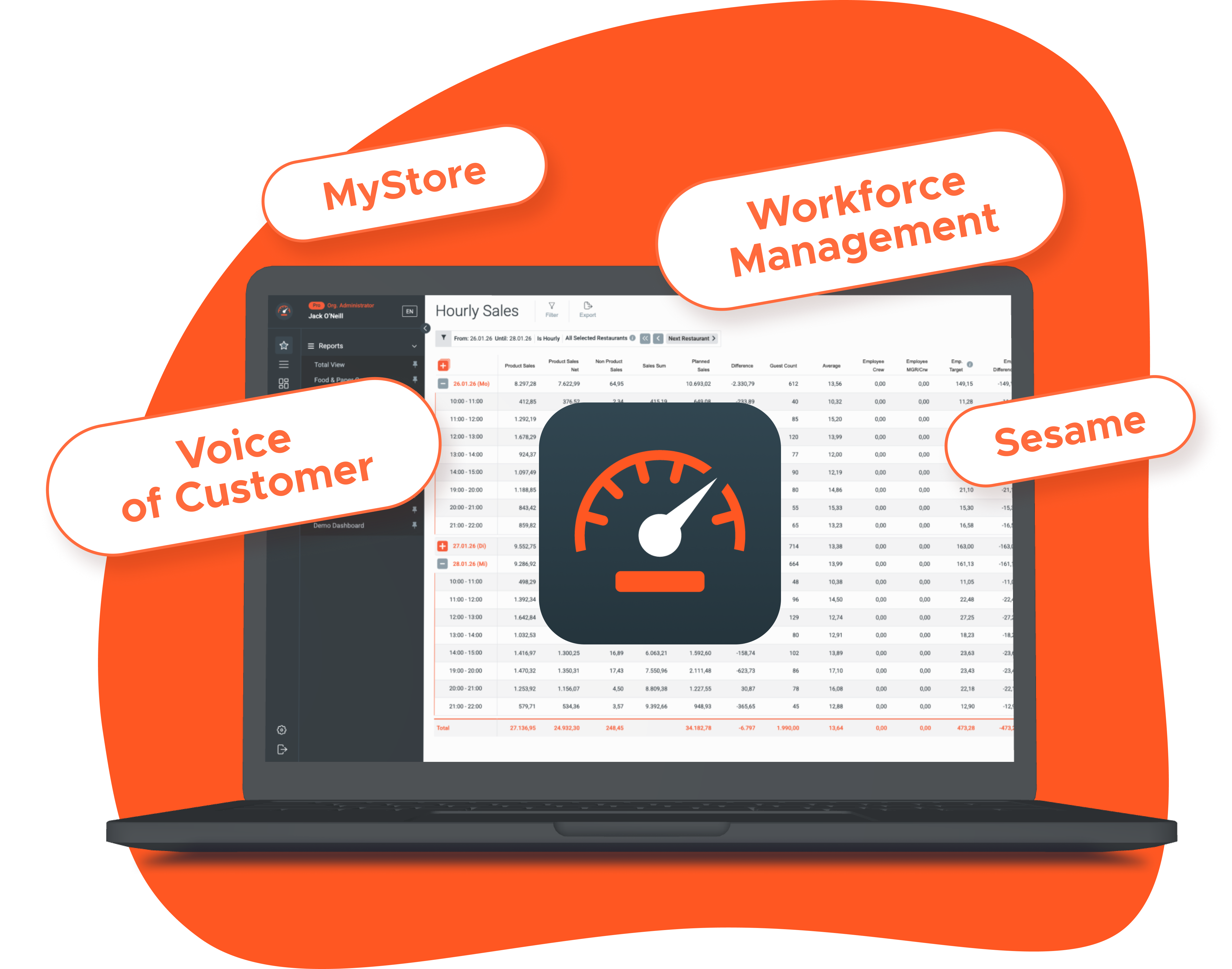 Webcockpit Desktop App Example Screenshot